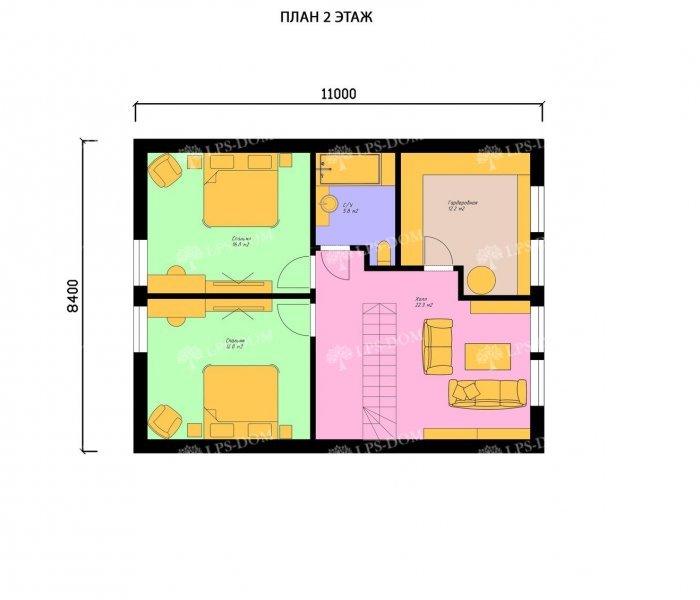 КАРКАСНЫЙ ДОМ ЧОПИН планировка 2