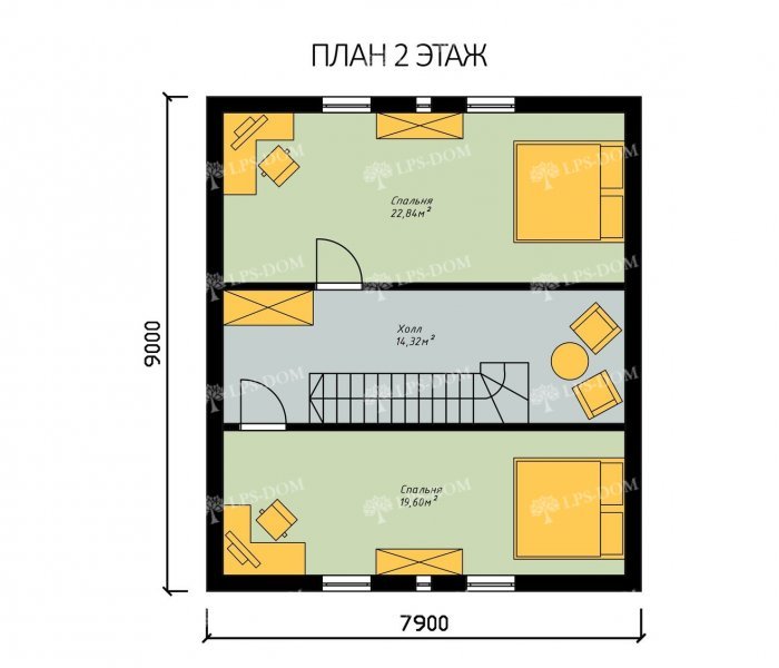 КАРКАСНЫЙ ДОМ ЯСЕНЬ планировка 2