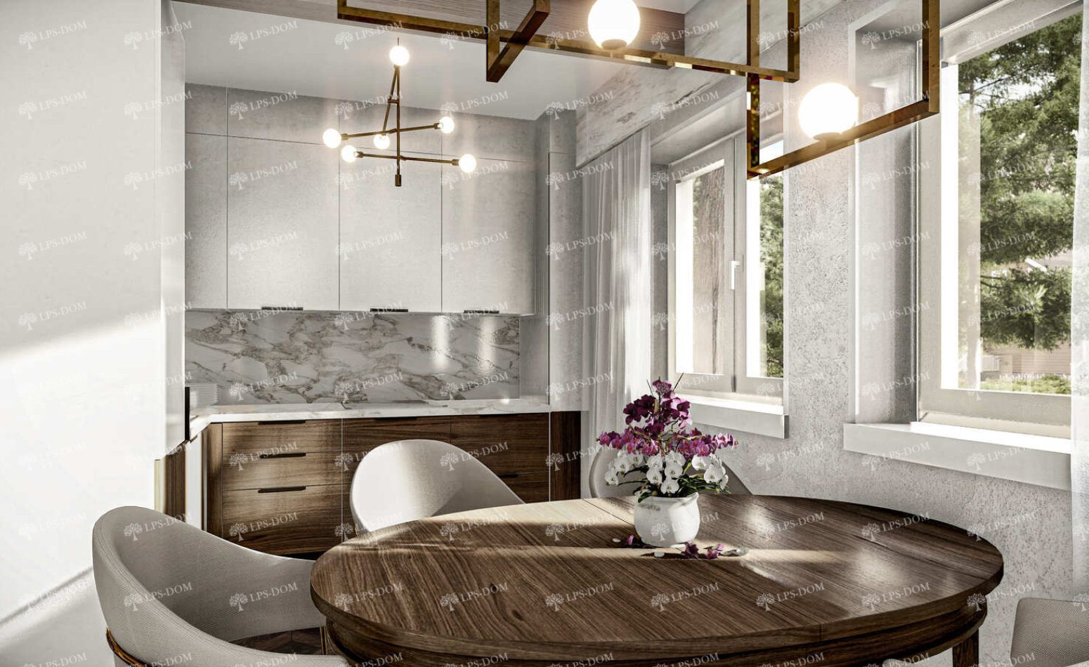 КАРКАСНЫЙ ДОМ НАРБОН фото интерьера 6