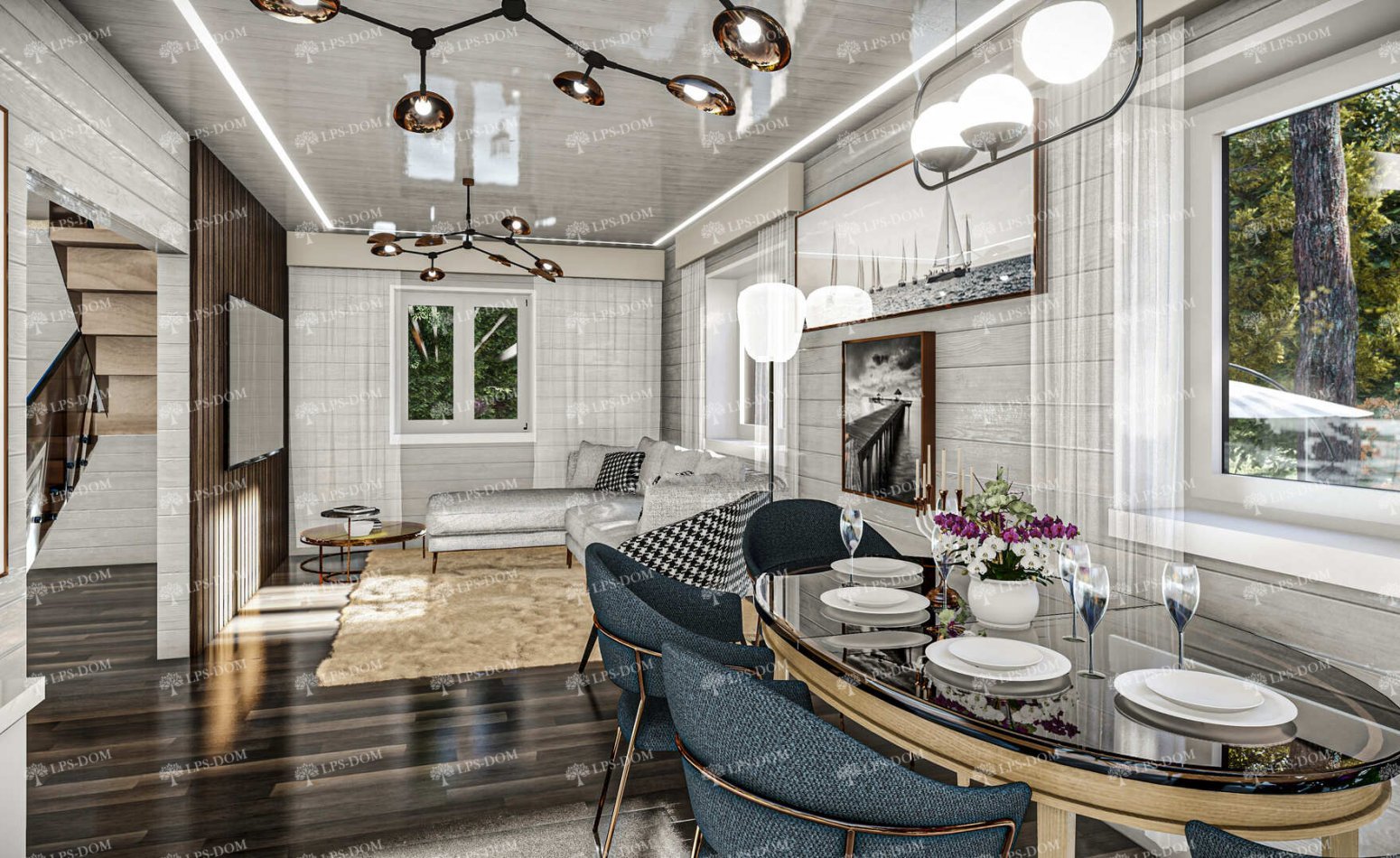 КАРКАСНЫЙ ДОМ САН РАФАЭЛЬ фото интерьера 4