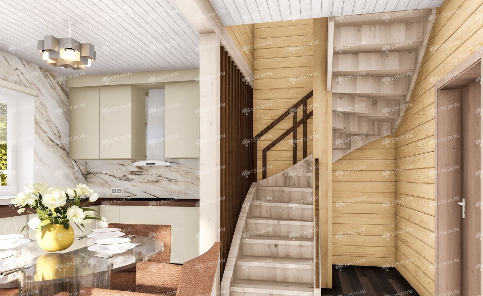 КАРКАСНЫЙ ДОМ АВИНЬЕН фото интерьера 6