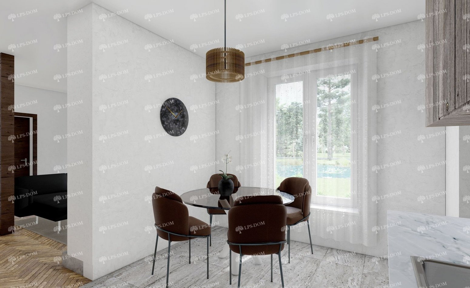 КАРКАСНЫЙ ДОМ ШАРЛЕРУА фото интерьера 3