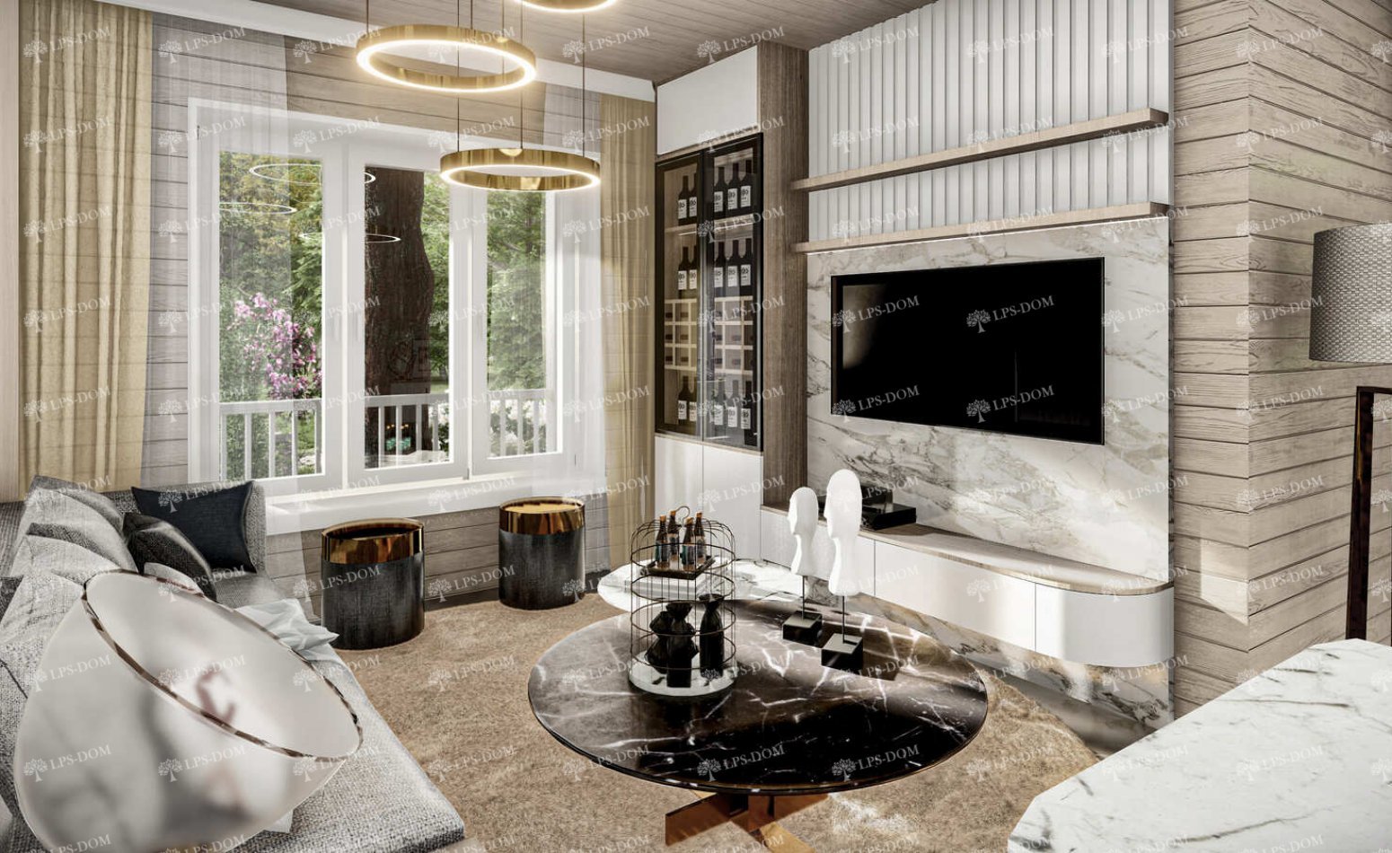 КАРКАСНЫЙ ДОМ ЛАСТОЧКИНО ГНЕЗДО фото интерьера 3