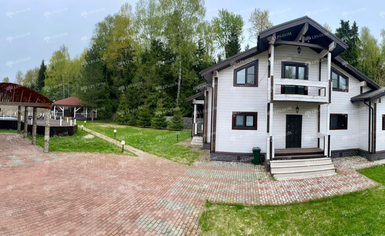 ДОМ ИЗ КЛЕЕНОГО БРУСА С УЧАСТКОМ У ЛЕСА С БАССЕЙНОМ фото 2