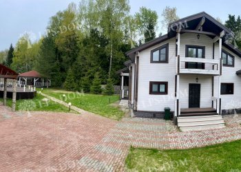 ДОМ ИЗ КЛЕЕНОГО БРУСА С УЧАСТКОМ У ЛЕСА С БАССЕЙНОМ фото 2