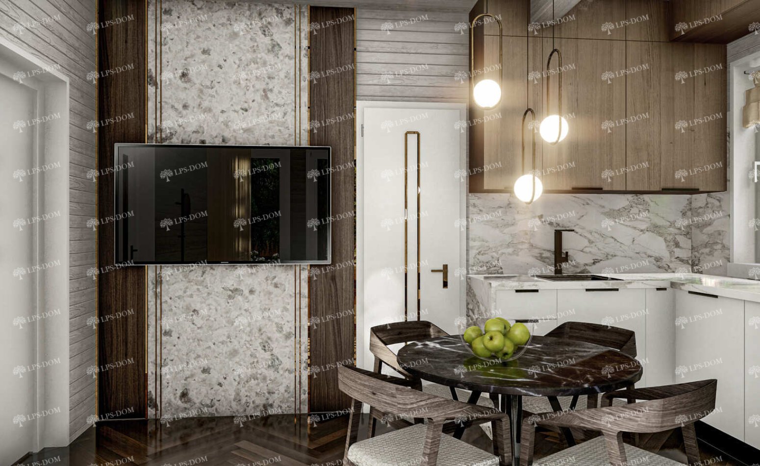 КАРКАСНЫЙ ДОМ АМАДОРА фото интерьера 4