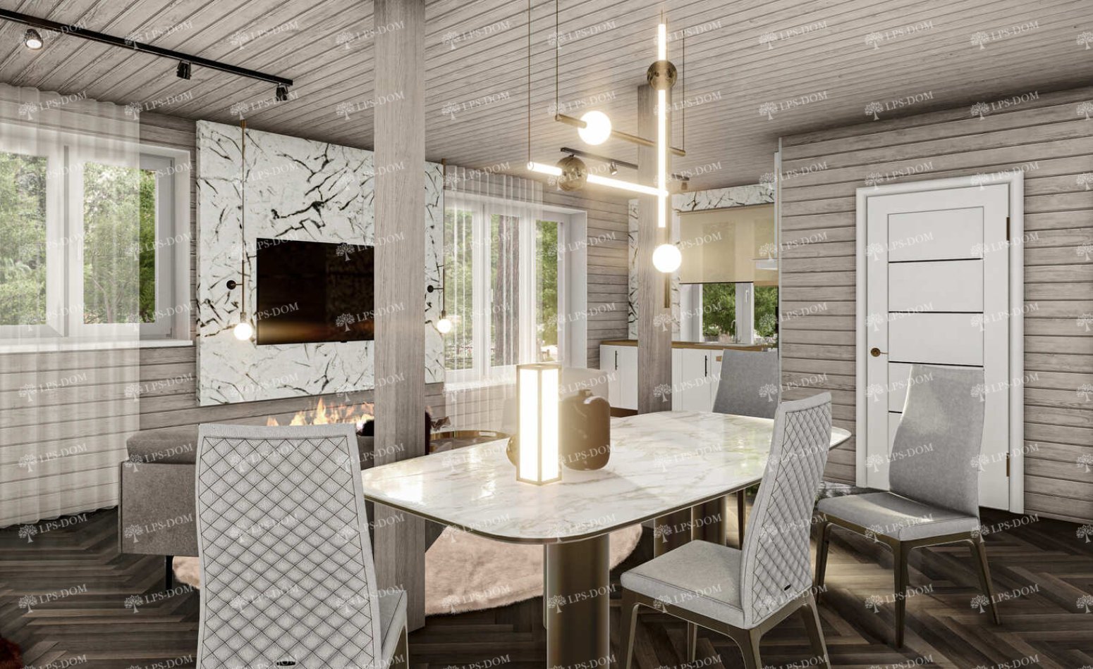 КАРКАСНЫЙ ДОМ СЮРЕН фото интерьера 3