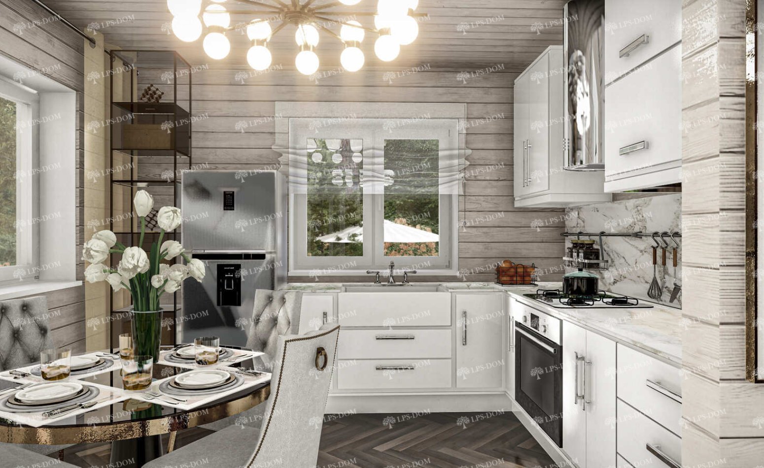 КАРКАСНЫЙ ДОМ БРЕВИК фото интерьера 10