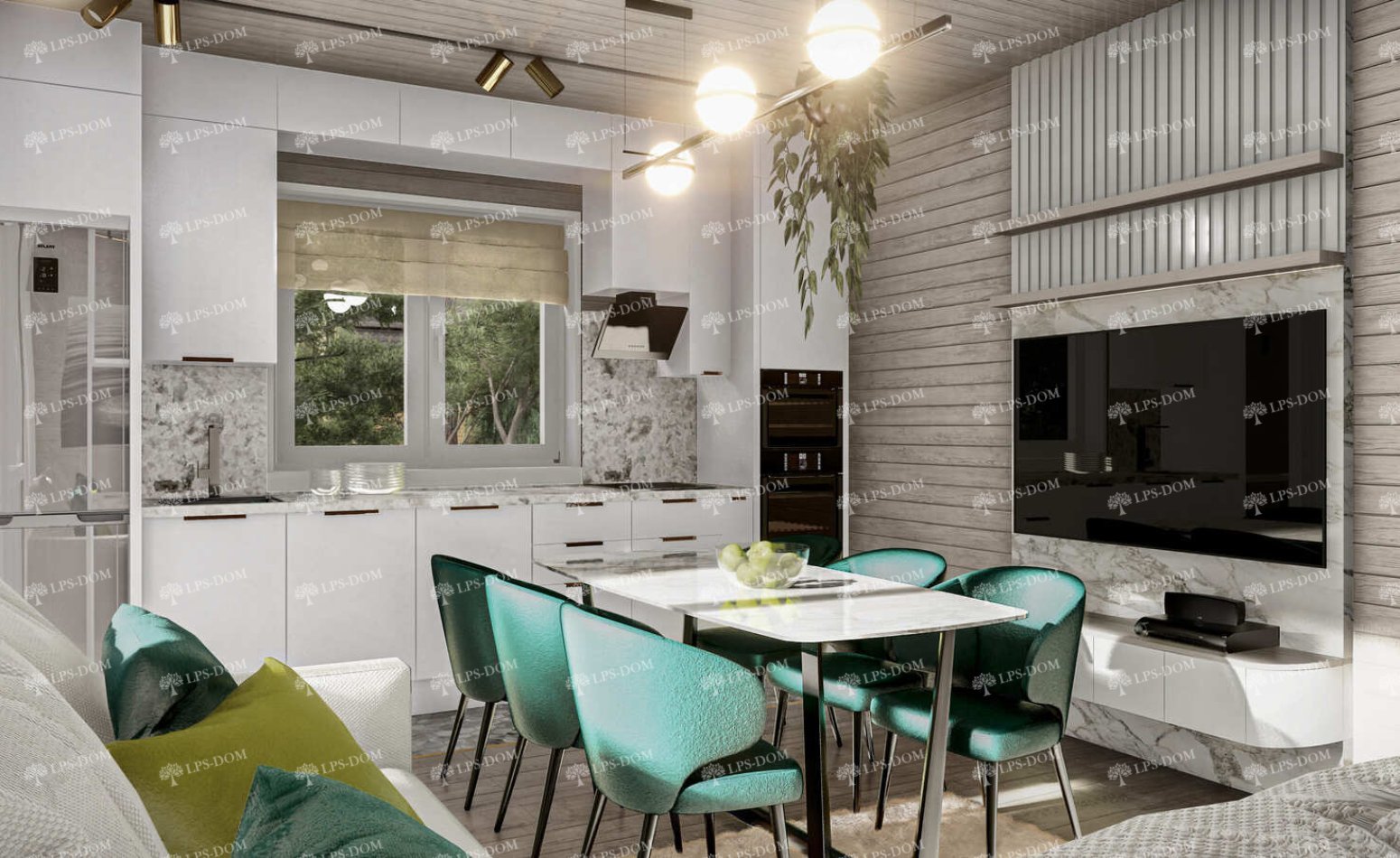 КАРКАСНЫЙ ДОМ ОРЛЕАН фото интерьера 11