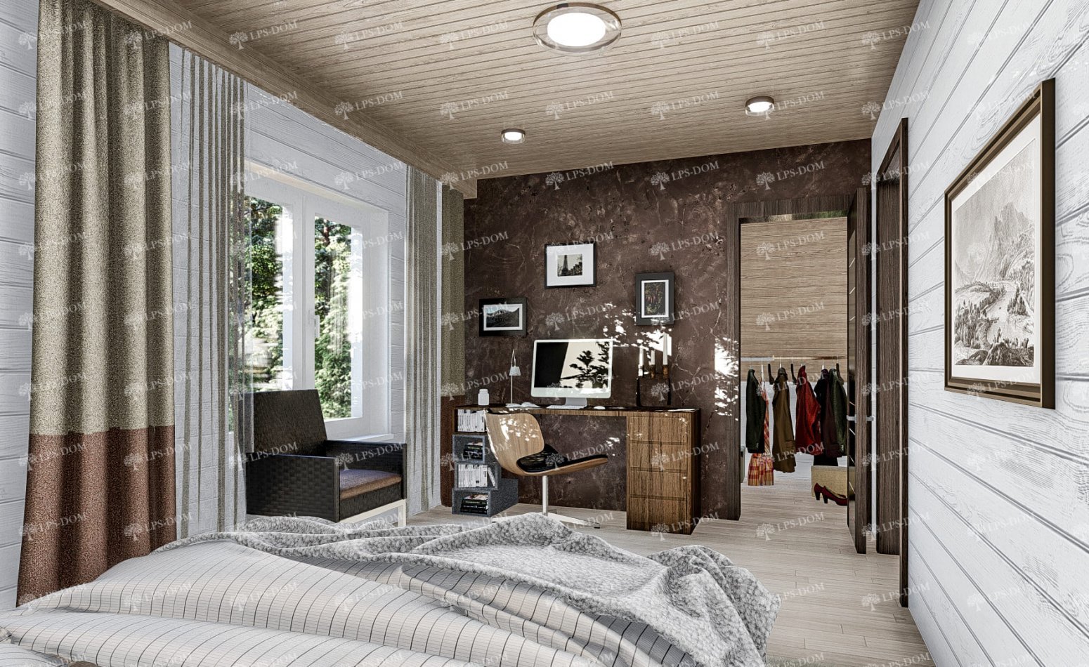 КАРКАСНЫЙ ДОМ ОСТИН фото интерьера 3