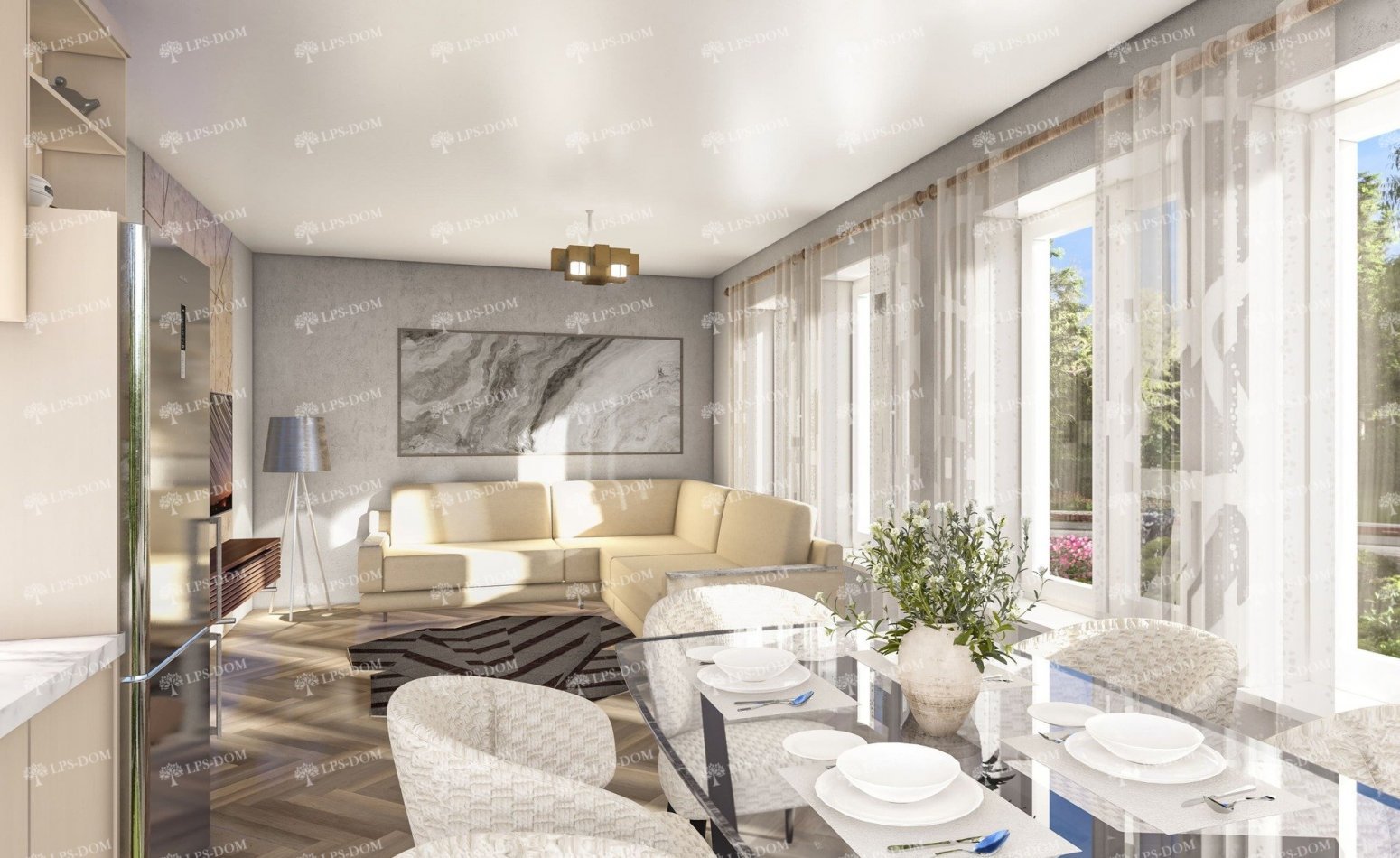 КАРКАСНЫЙ ДОМ ЧОПИН фото интерьера 3