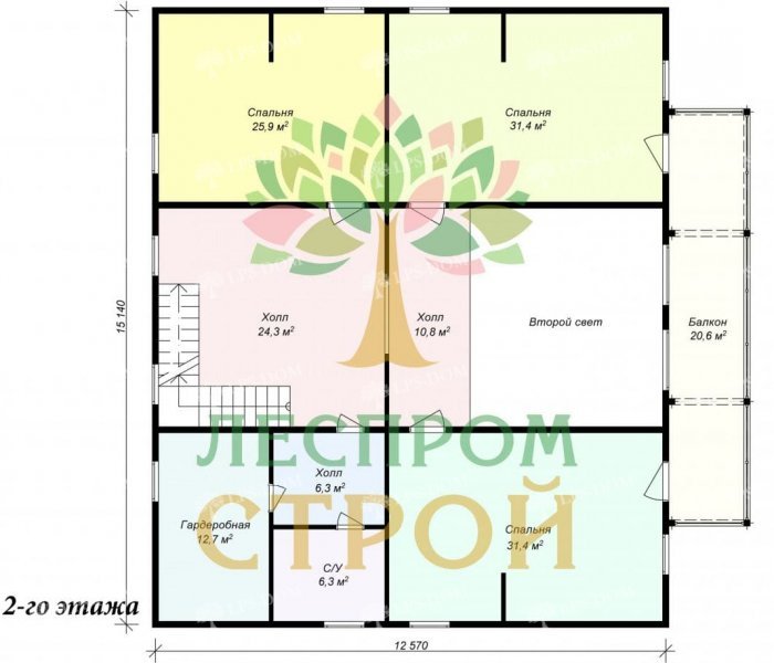 КАРКАСНЫЙ ДОМ ПРЕСТИЖНЫЙ планировка 2