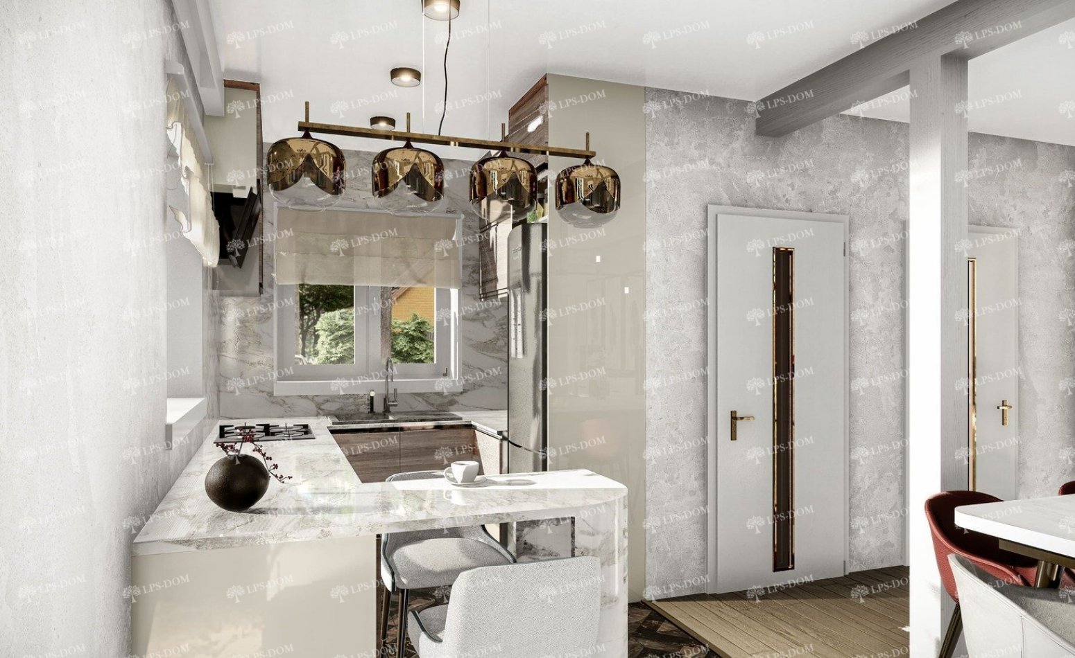 КАРКАСНЫЙ ДОМ ПРИВЕРНО фото интерьера 10