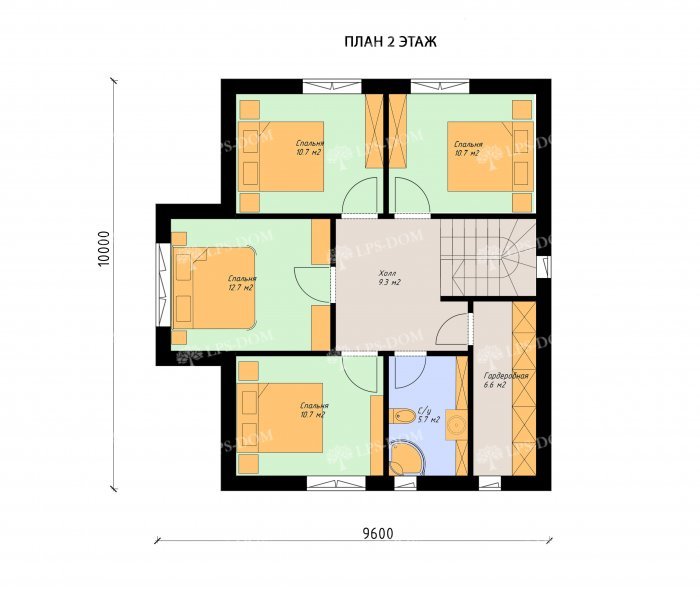 КАРКАСНЫЙ ДОМ БЕРГЕН планировка 2