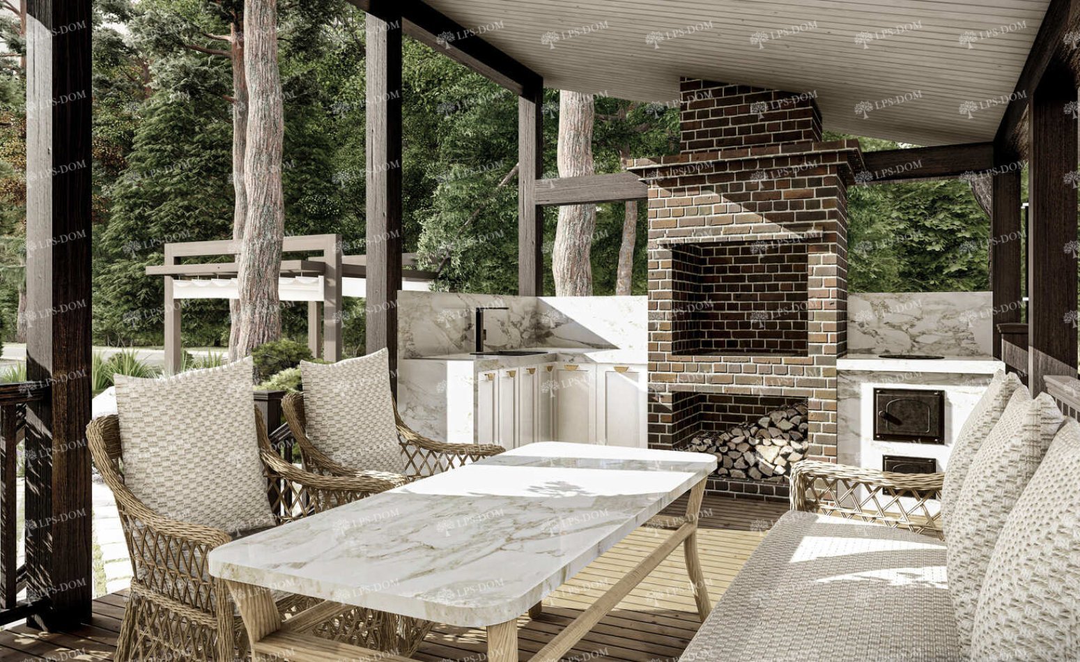 КАРКАСНЫЙ ДОМ СЕТ фото интерьера 7