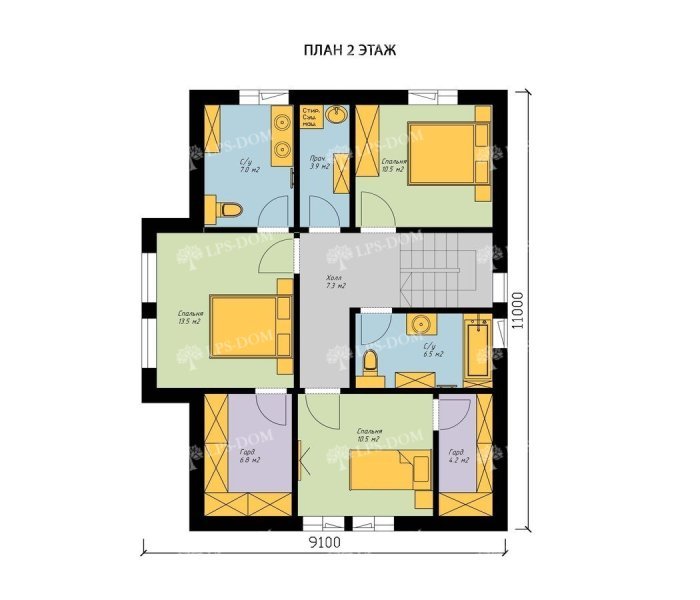 КАРКАСНЫЙ ДОМ САЛЬТА планировка 2