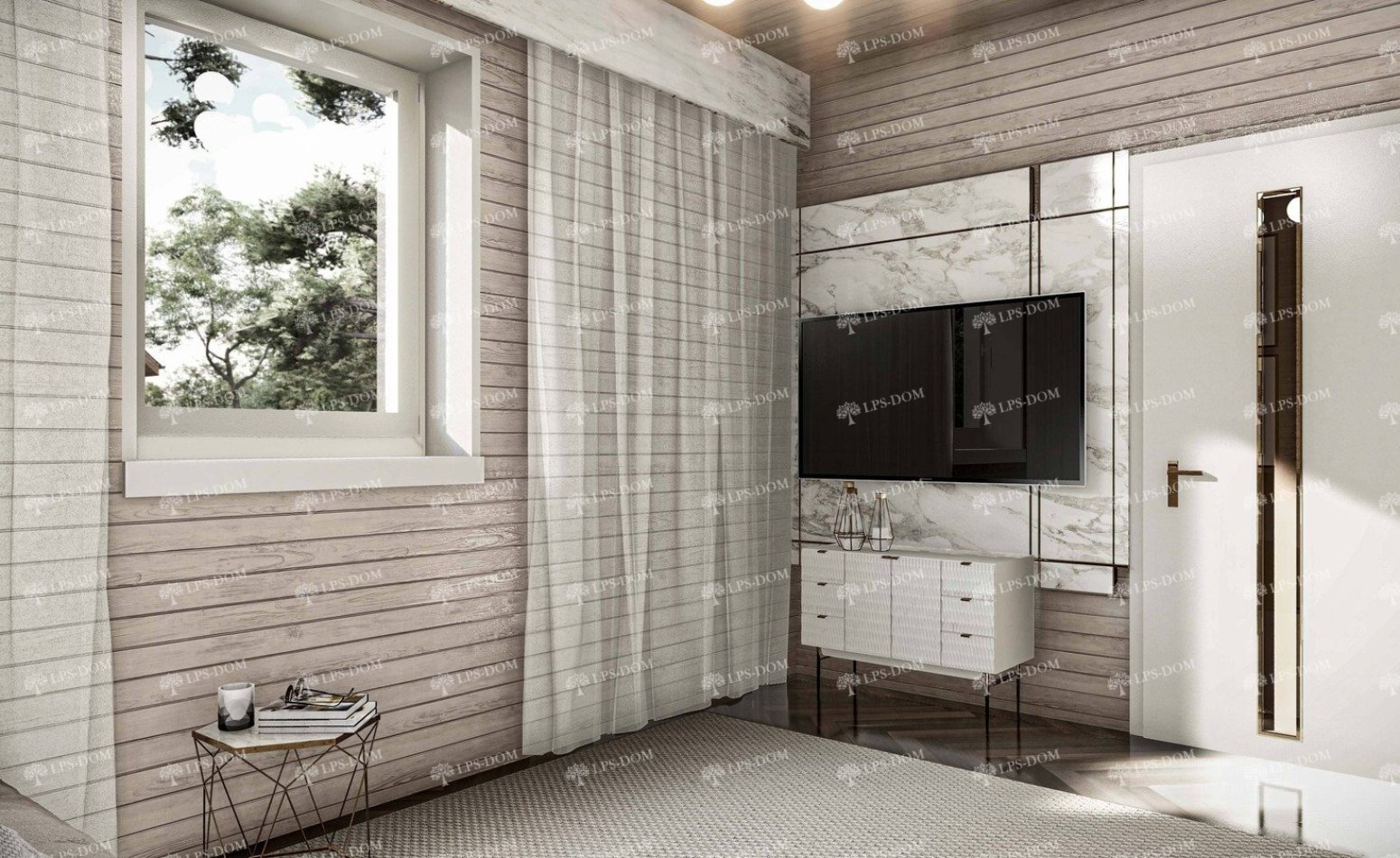 КАРКАСНЫЙ ДОМ ПАРМА фото интерьера 3