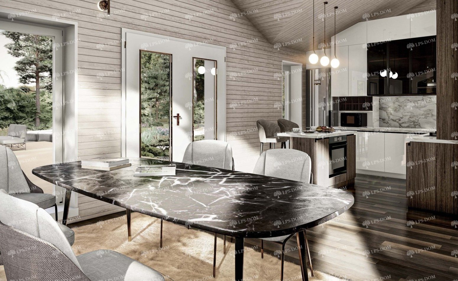 КАРКАСНЫЙ ДОМ БРАГА фото интерьера 9