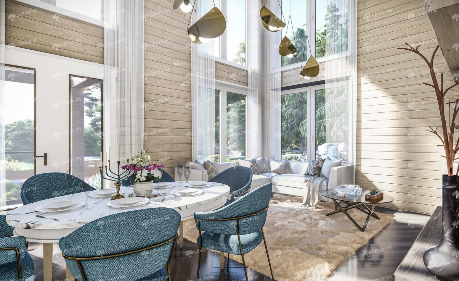 КАРКАСНЫЙ ДОМ ХЬЮСТОН фото интерьера 6