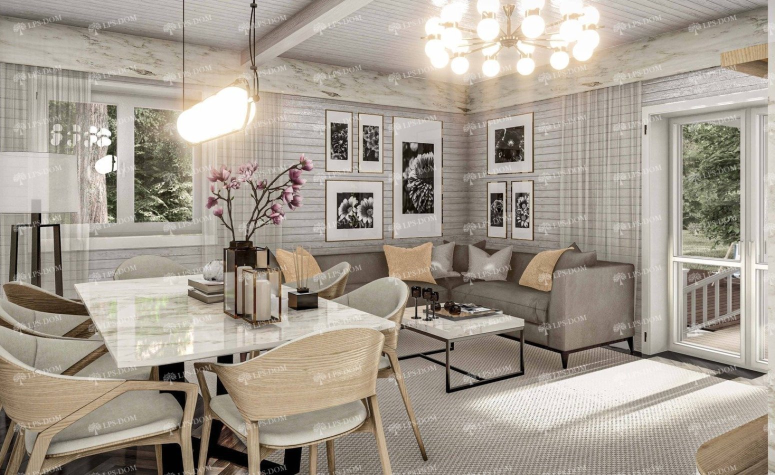 КАРКАСНЫЙ ДОМ КАРСАН фото интерьера 11