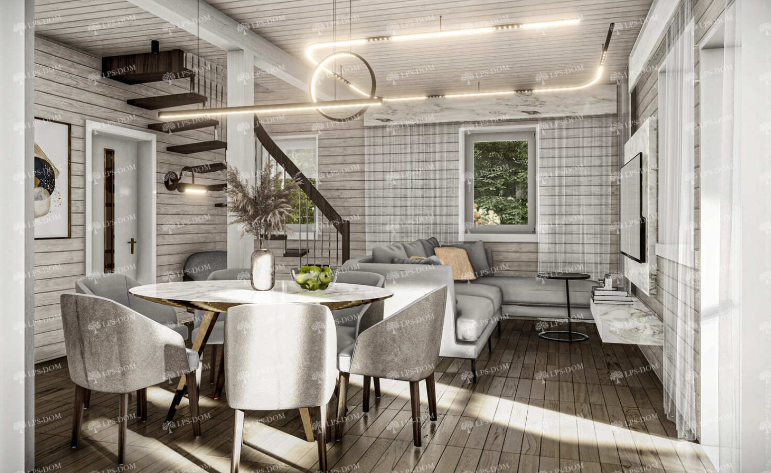 КАРКАСНЫЙ ДОМ БЕЗАНСОН фото интерьера 8