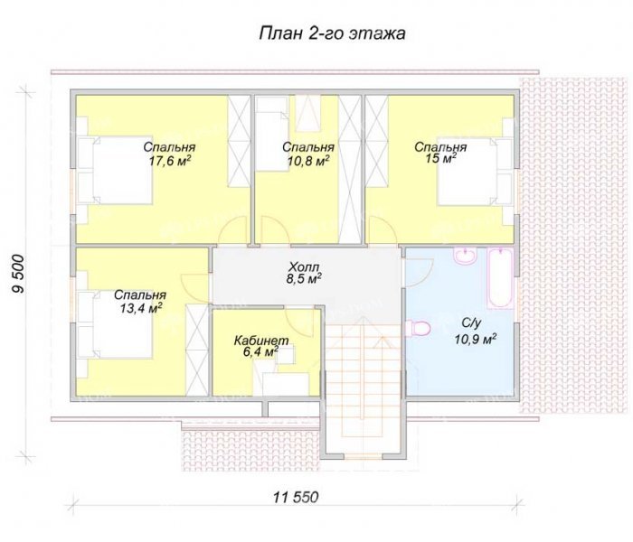 КАРКАСНЫЙ ДОМ ОТРАДА планировка 2
