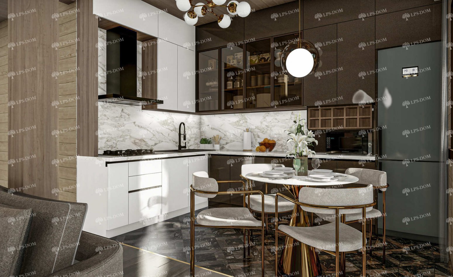 КАРКАСНЫЙ ДОМ ГЛАЗГО фото интерьера 10