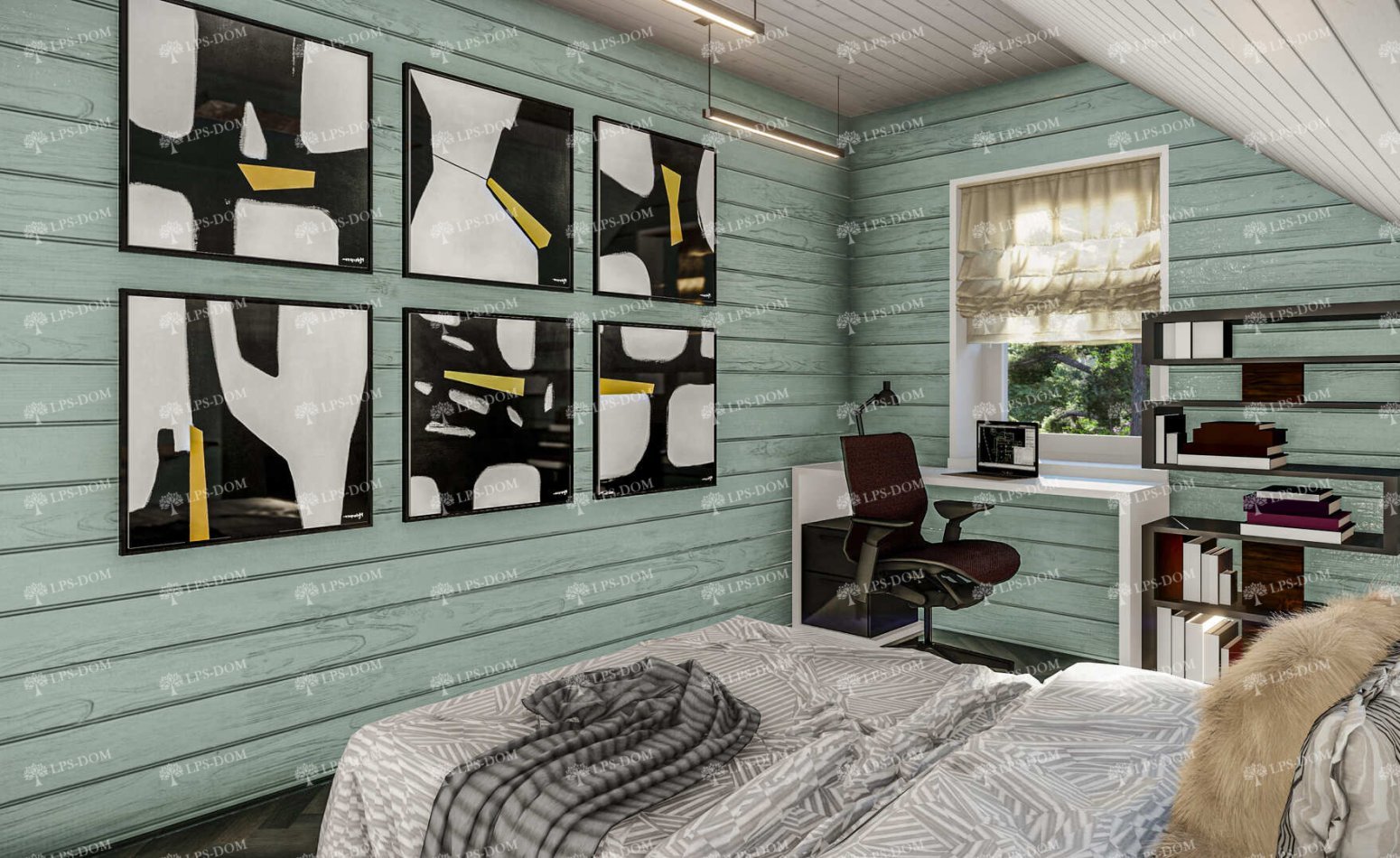 КАРКАСНЫЙ ДОМ ФОДЖА фото интерьера 5