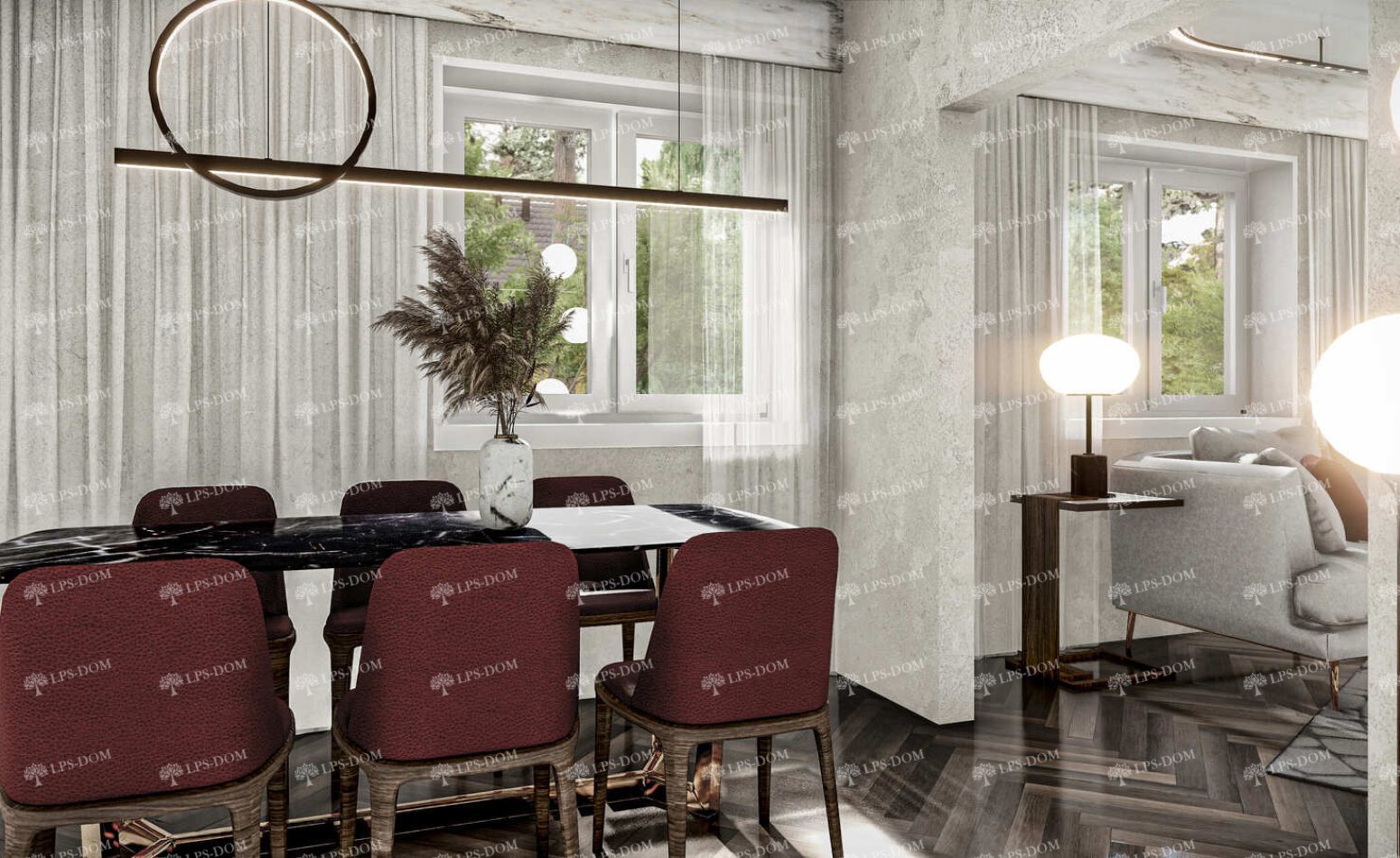 КАРКАСНЫЙ ДОМ НЕПТУН фото интерьера 11