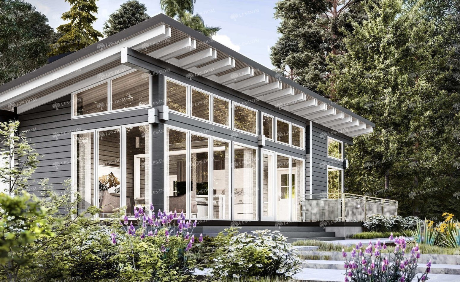 ПРОЕКТ ДОМА ИЗ КЛЕЕНОГО БРУСА ЛЕСТЕР фото 3