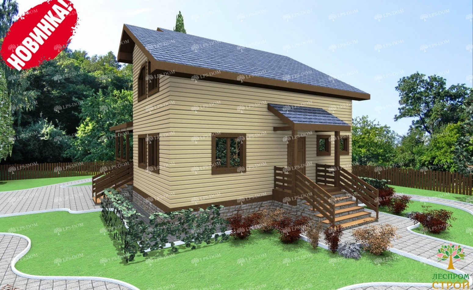ПРОЕКТ ДОМА ИЗ ПРОФИЛИРОВАННОГО БРУСА ДОБРЫНЯ фото 4