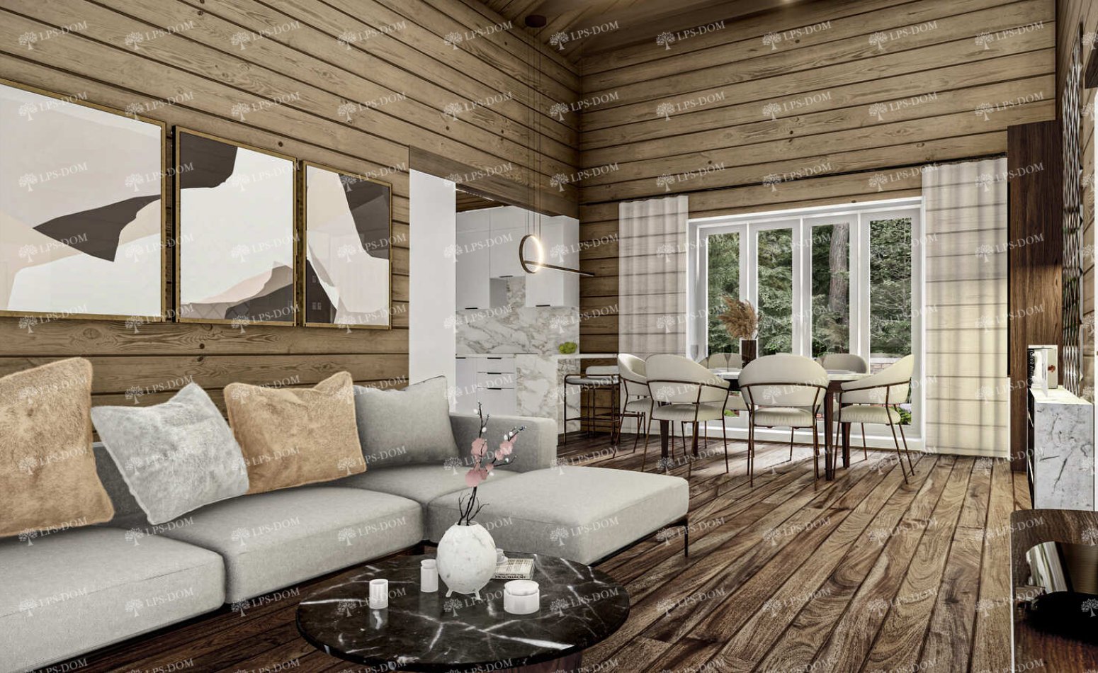 КАРКАСНЫЙ ДОМ КАТАНИЯ фото интерьера 13