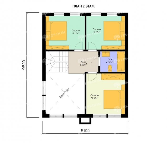 КАРКАСНЫЙ ДОМ МОНТЕРОСА планировка 2