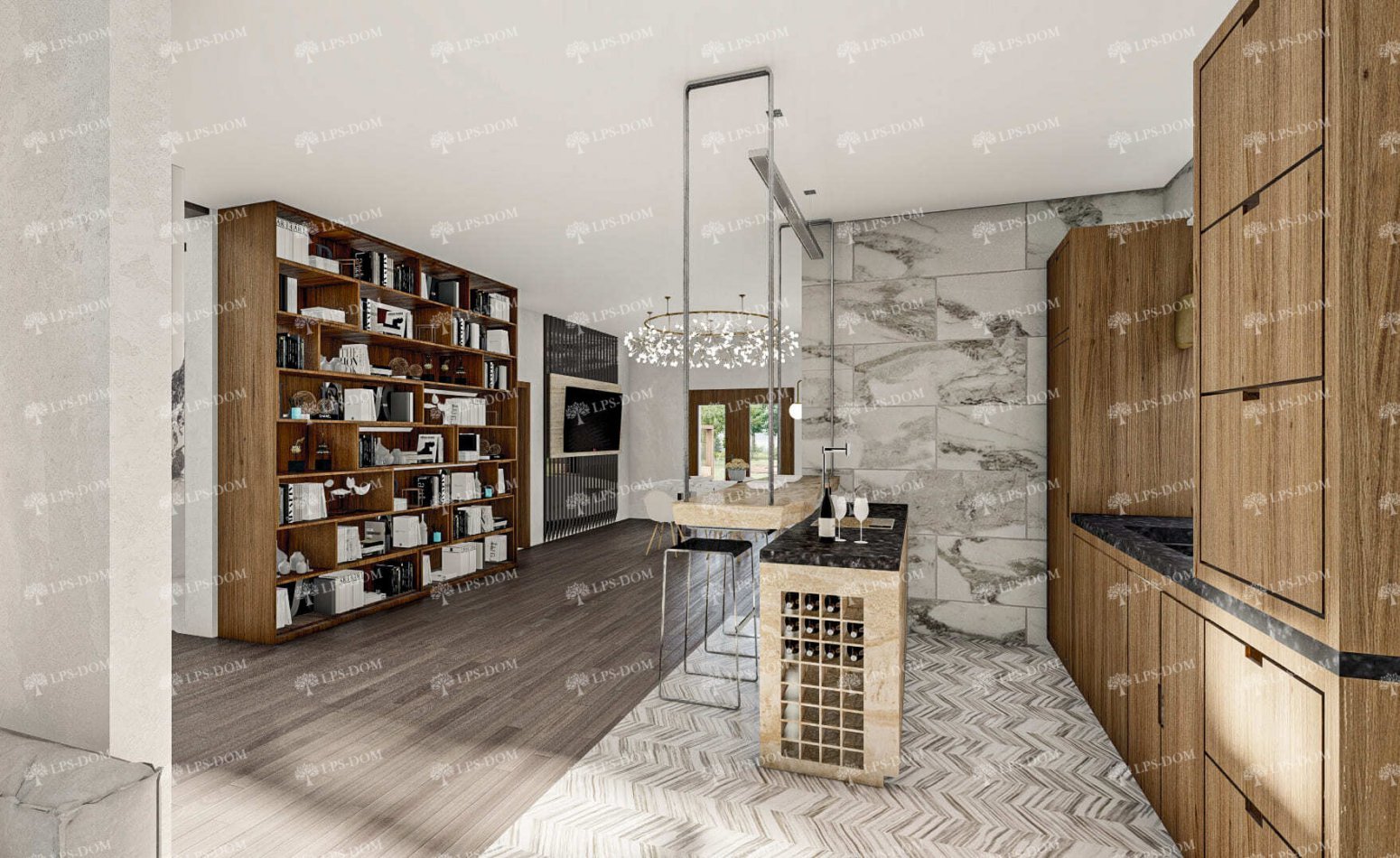 КАРКАСНЫЙ ДОМ ГАП фото интерьера 11