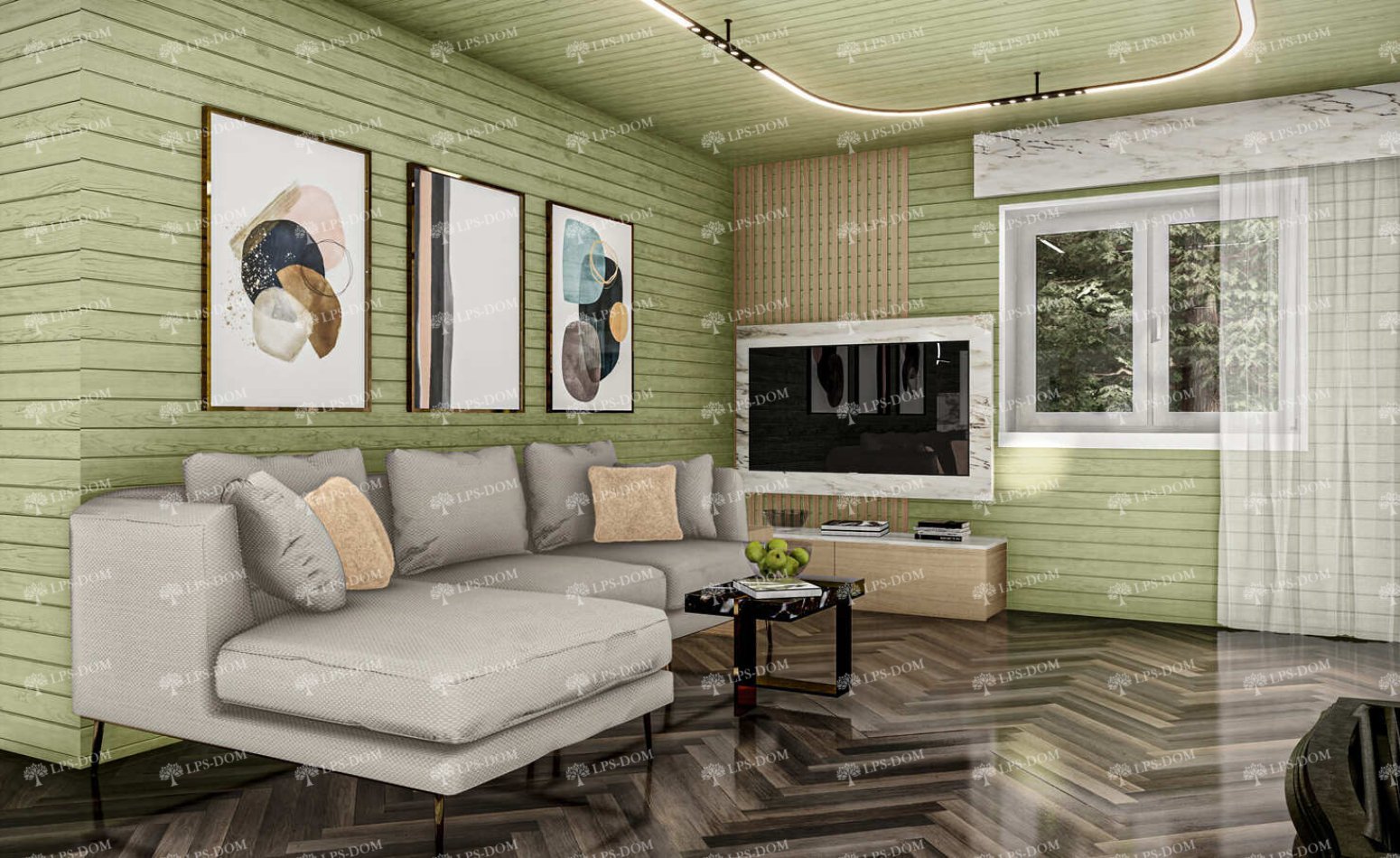 КАРКАСНЫЙ ДОМ АНДРИЯ фото интерьера 14