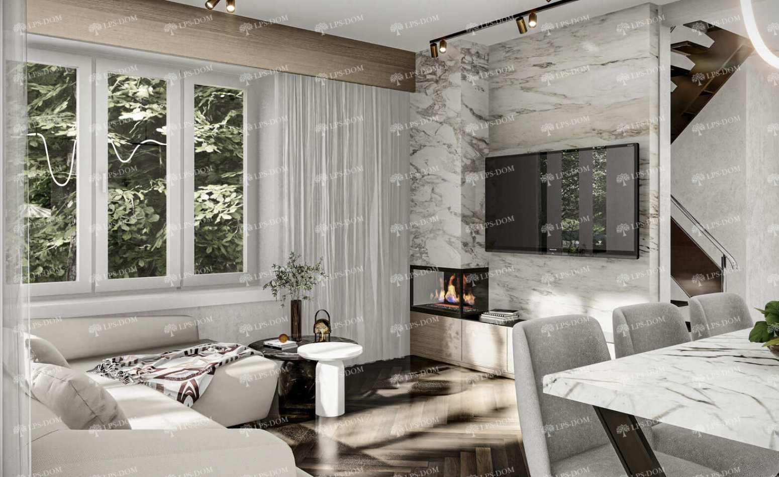 КАРКАСНЫЙ ДОМ БИРКА фото интерьера 12