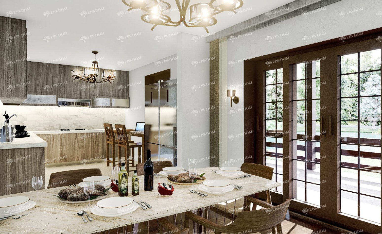 КАРКАСНЫЙ ДОМ АВИЛА фото интерьера 4