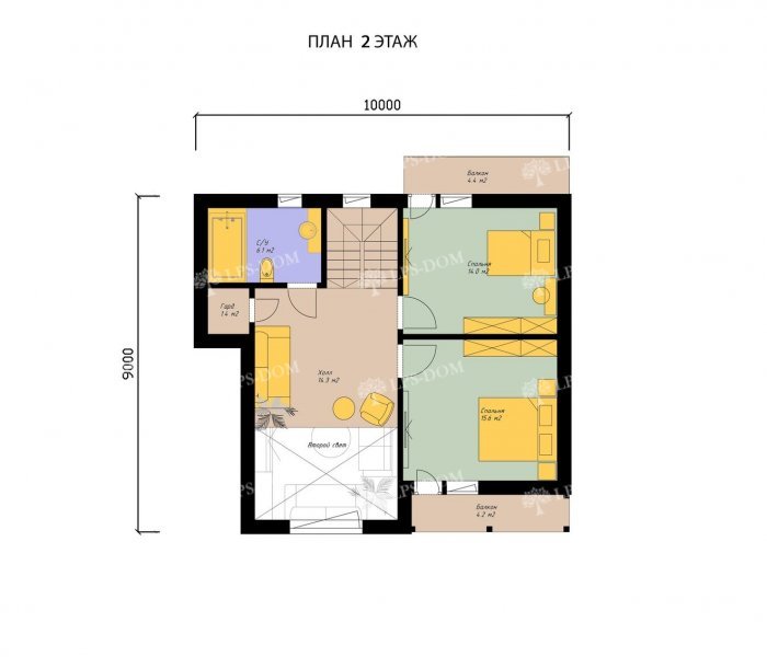 КАРКАСНЫЙ ДОМ ДЕНВЕР планировка 2