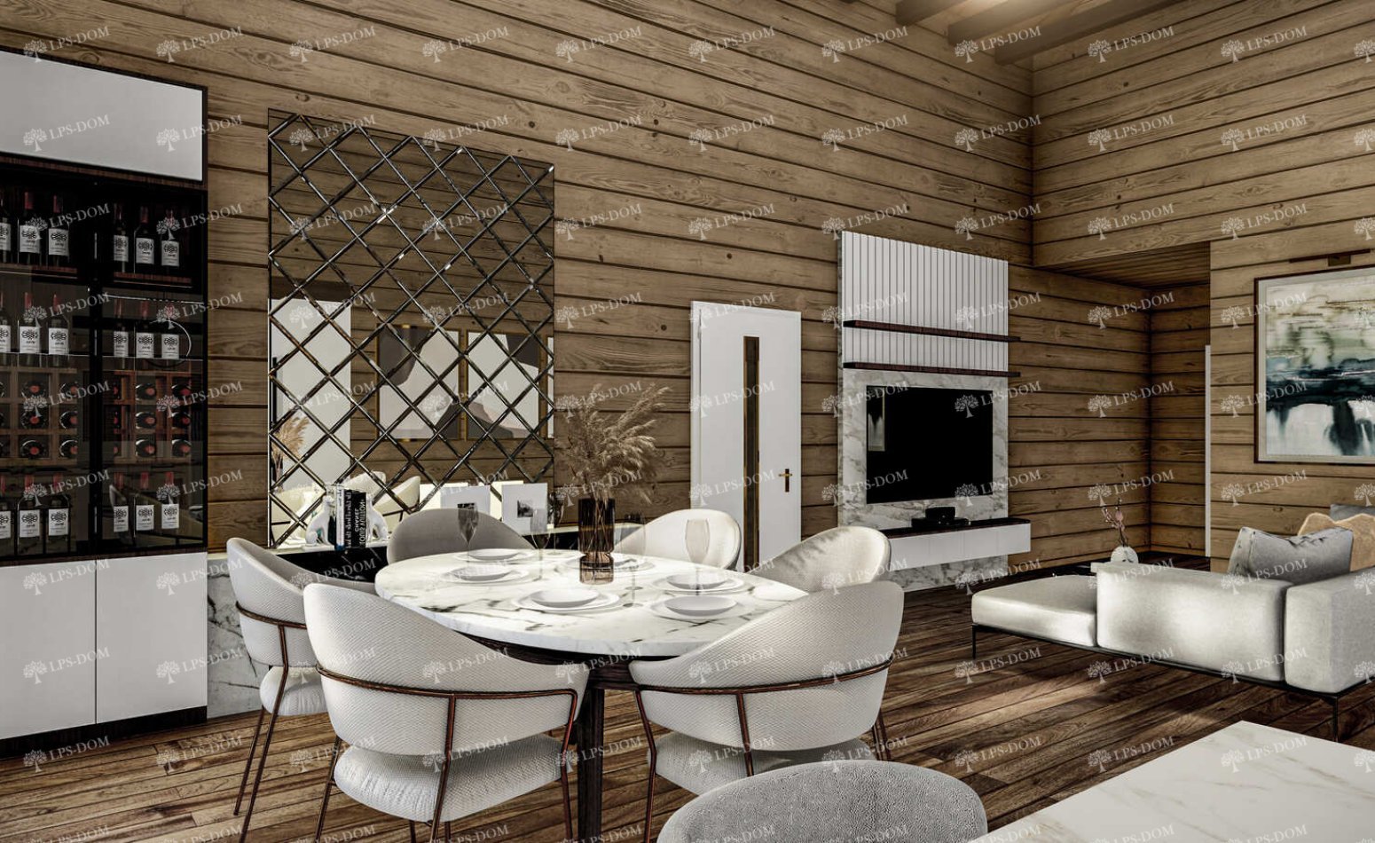 КАРКАСНЫЙ ДОМ КАТАНИЯ фото интерьера 12