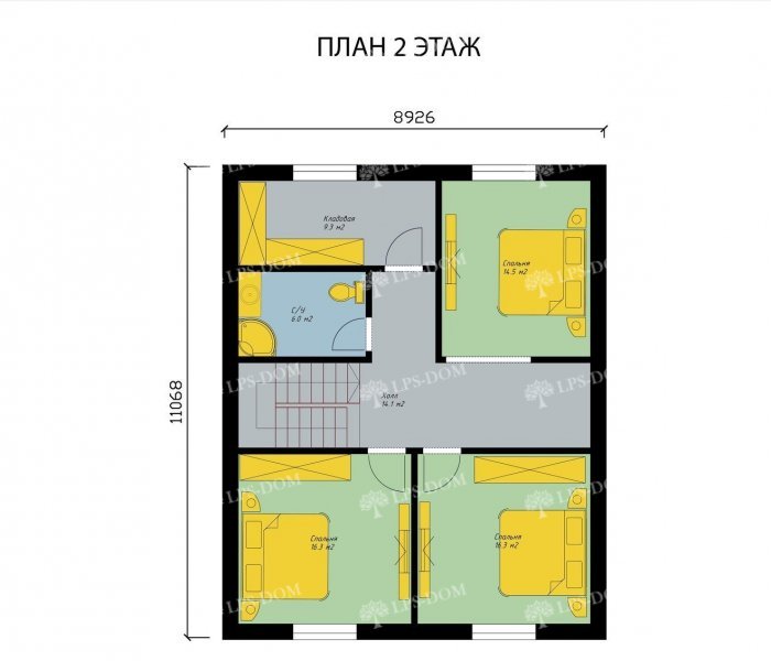 КАРКАСНЫЙ ДОМ ЖЕНВИЛЬЕ планировка 2