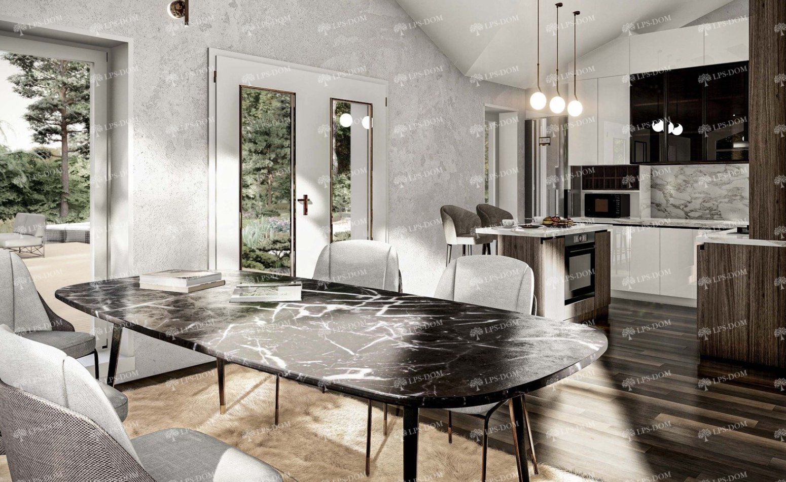 КАРКАСНЫЙ ДОМ БРАГА фото интерьера 4