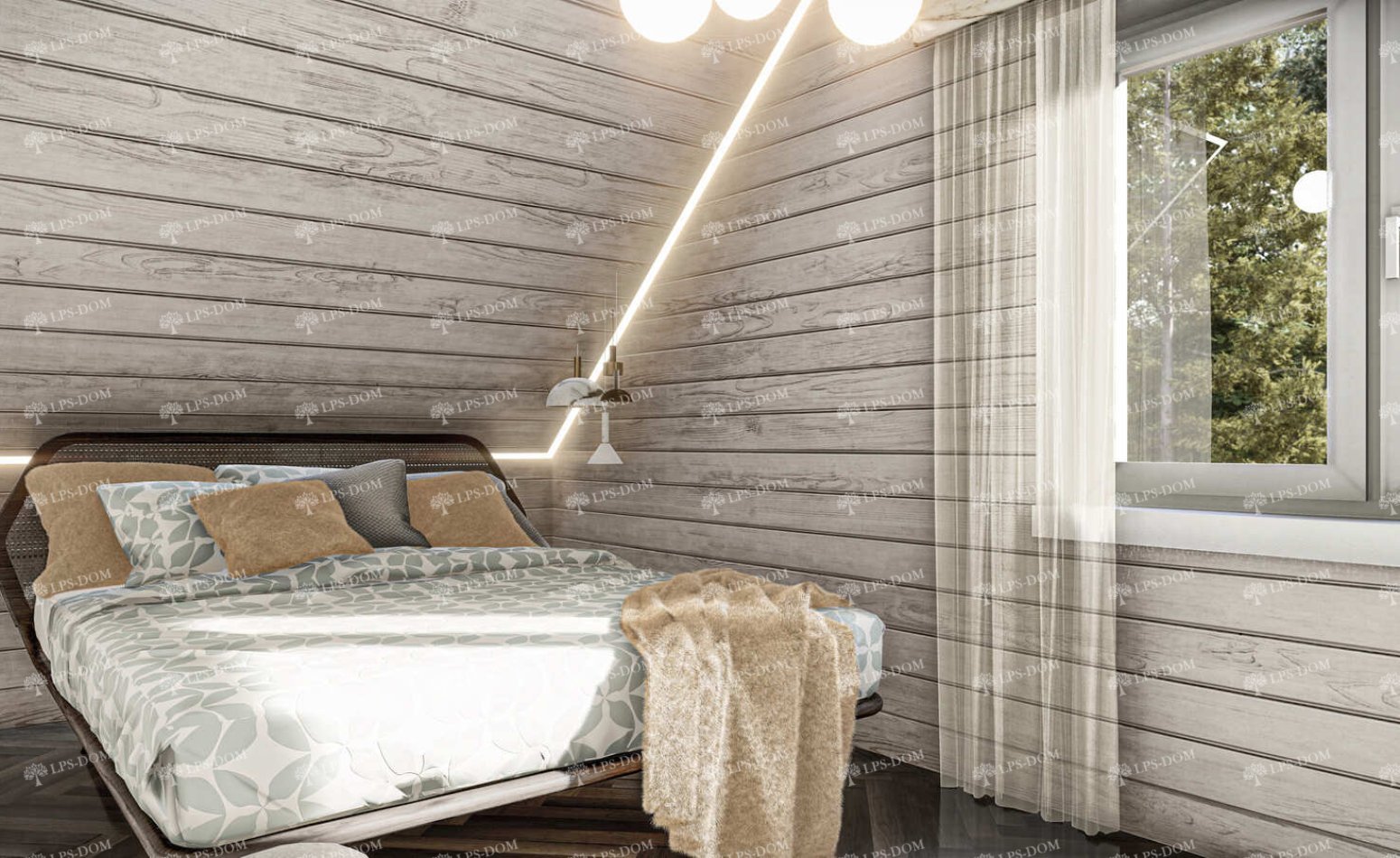 КАРКАСНЫЙ ДОМ ДАРБИ фото интерьера 6