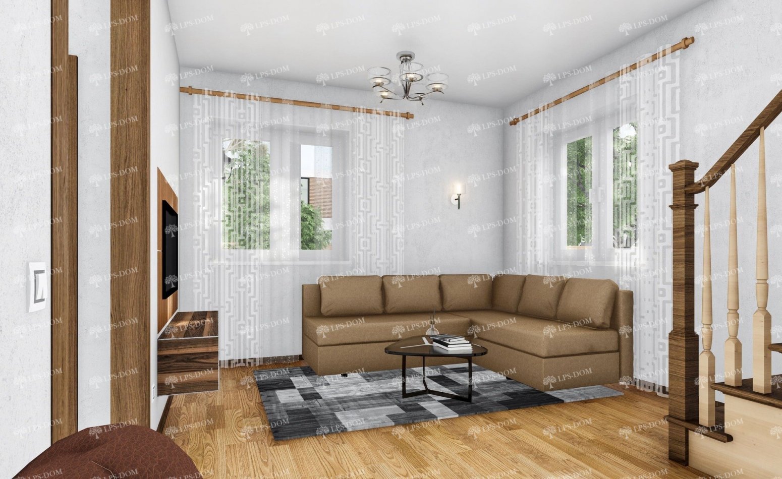 КАРКАСНЫЙ ДОМ ИТАЛЬЯНЕЦ фото интерьера 9