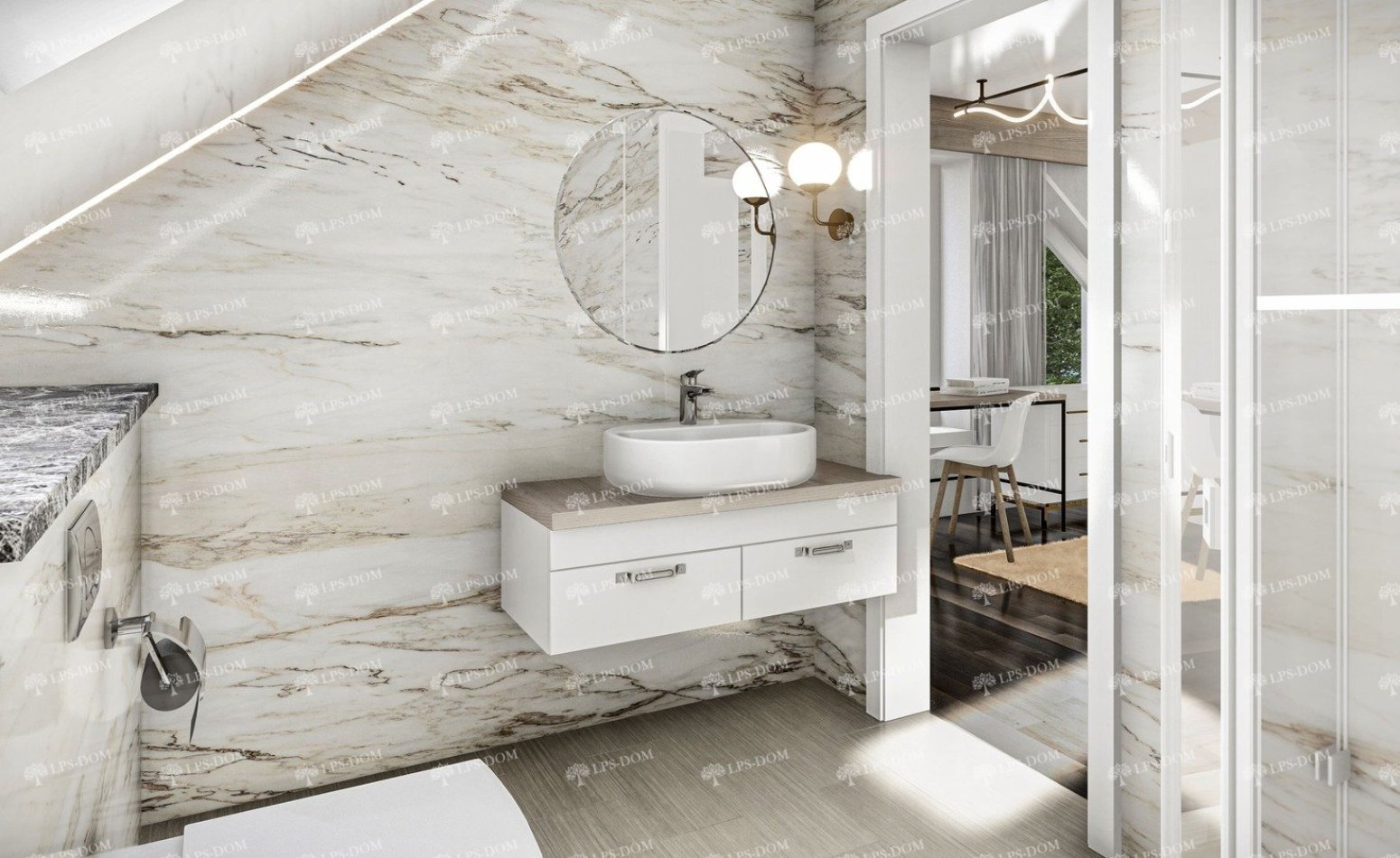 КАРКАСНЫЙ ДОМ БИРКА фото интерьера 15