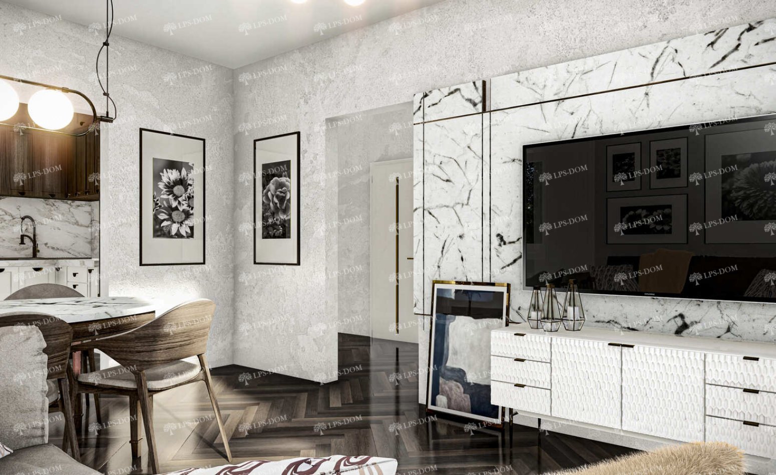 КАРКАСНЫЙ ДОМ КЁЛЬН фото интерьера 3