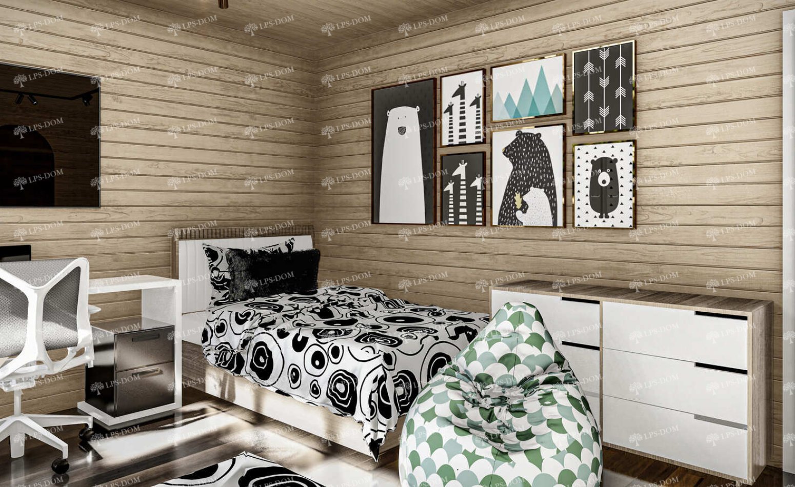 КАРКАСНЫЙ ДОМ ВИЧЕНЗА фото интерьера 10