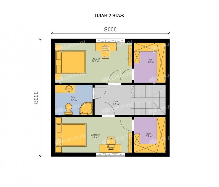 КАРКАСНЫЙ ДОМ РОЛИ планировка 4