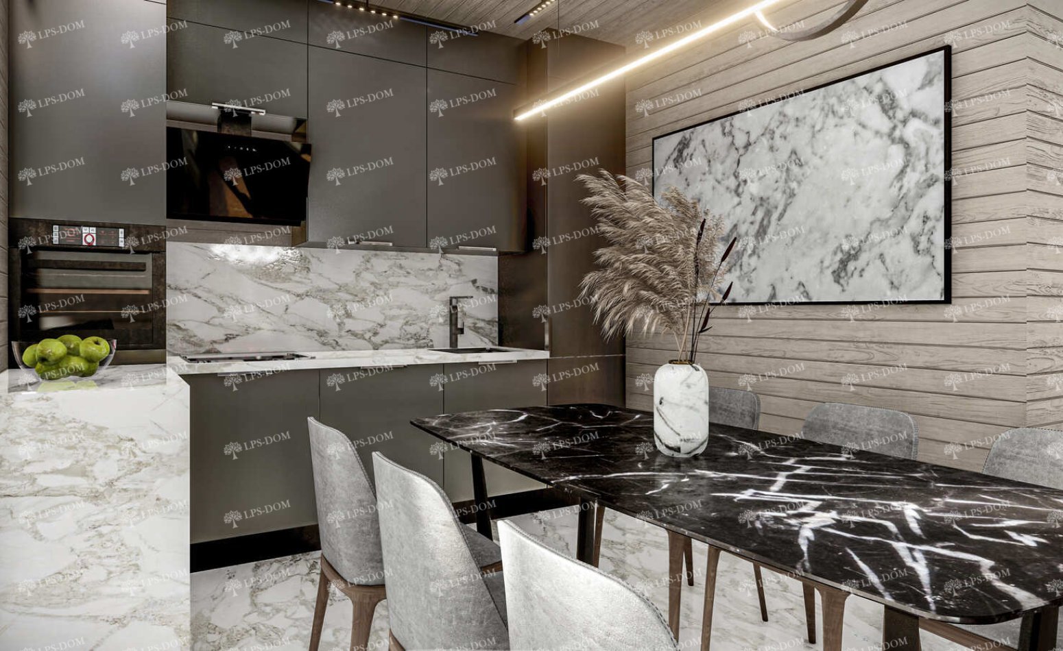 КАРКАСНЫЙ ДОМ СКАЗКА фото интерьера 4