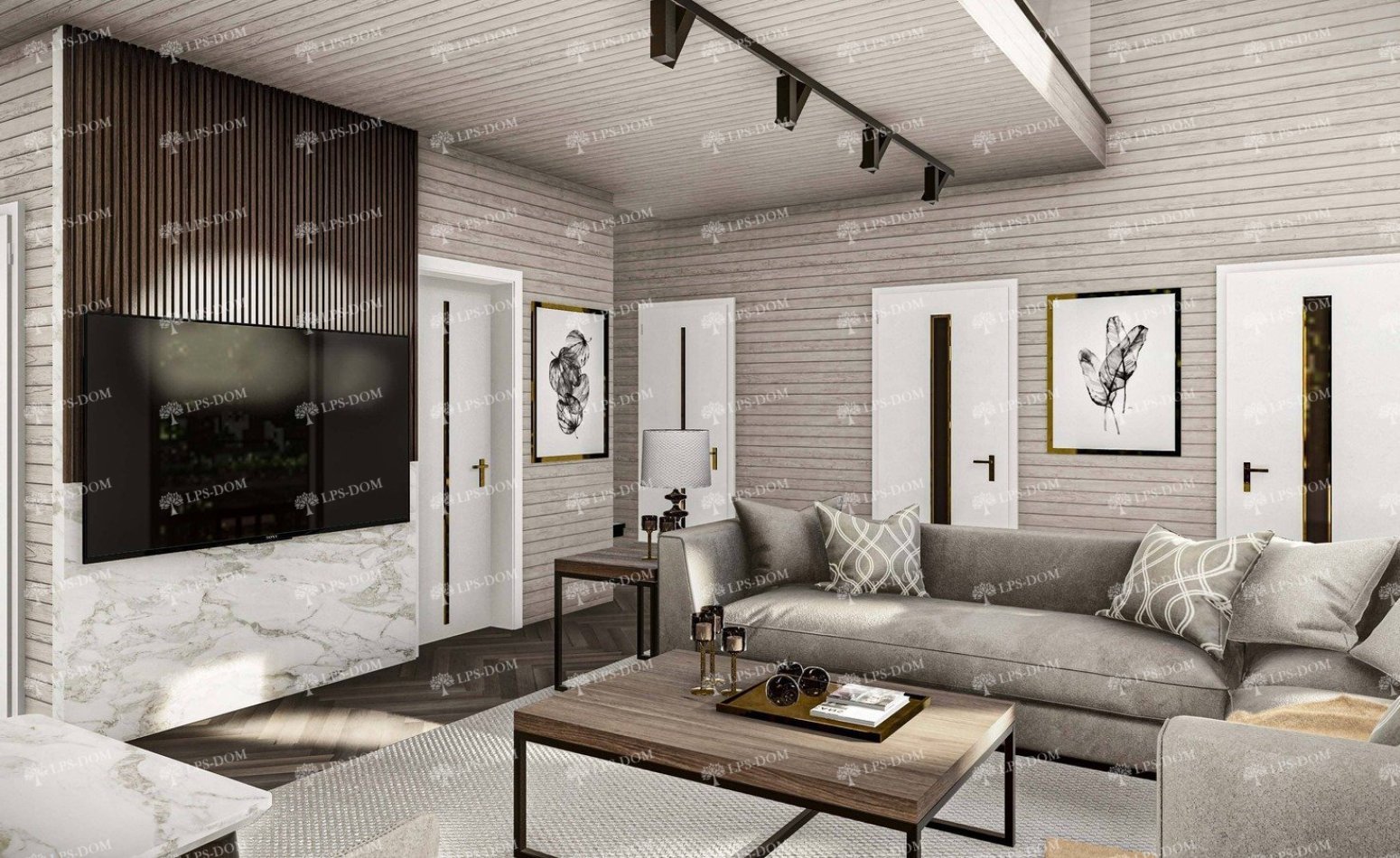 КАРКАСНЫЙ ДОМ ПЕРУДЖА фото интерьера 9