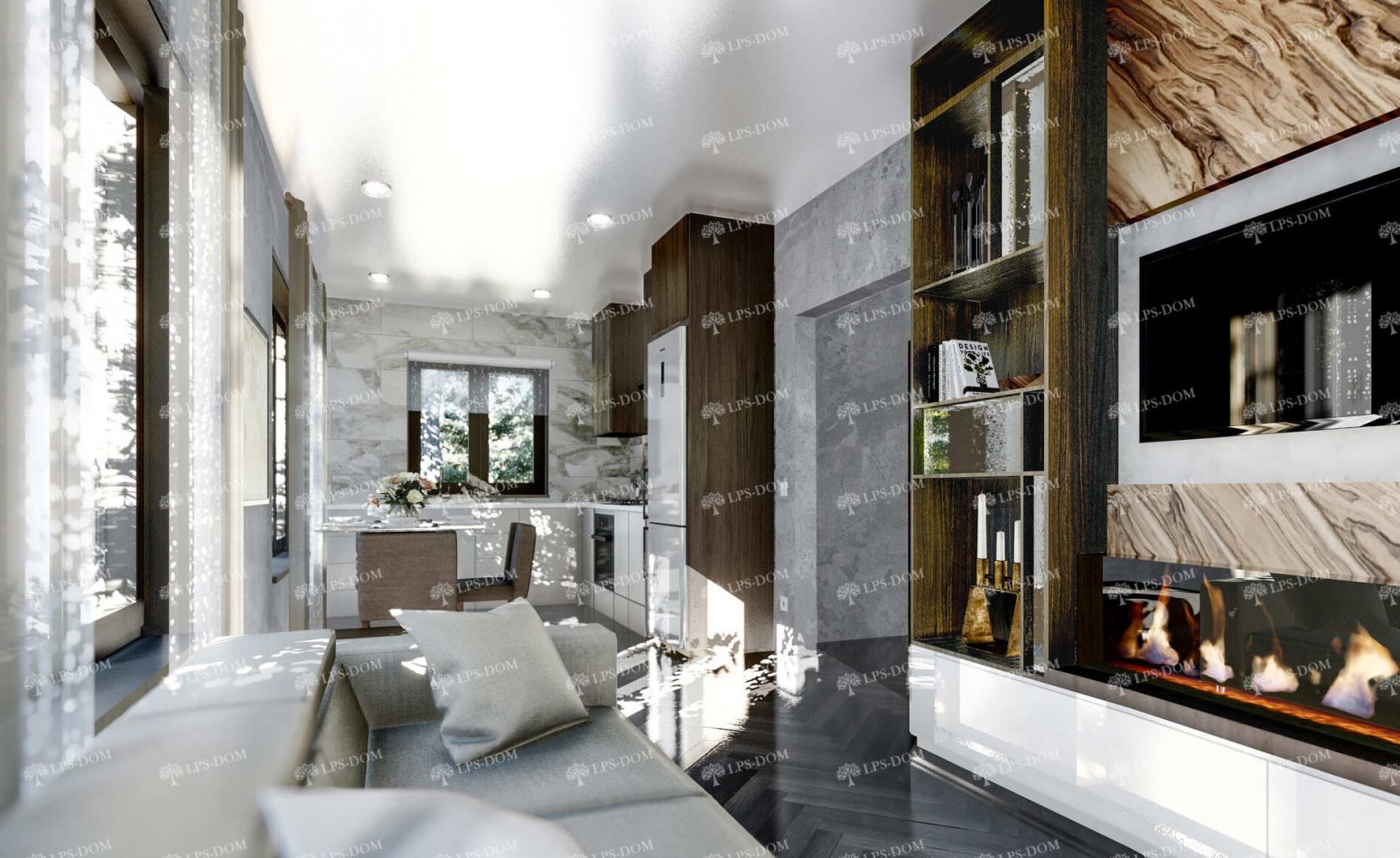 КАРКАСНЫЙ ДОМ РОЛИ фото интерьера 3